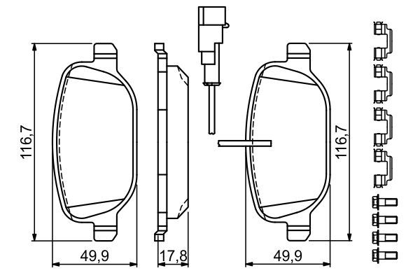 Bosch Remblokset 0 986 494 717