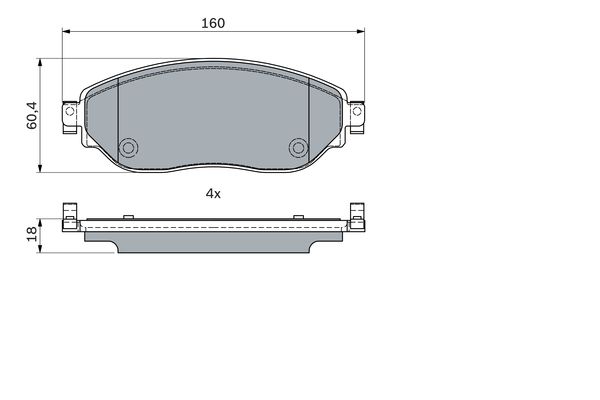 Bosch Remblokset 0 986 494 741