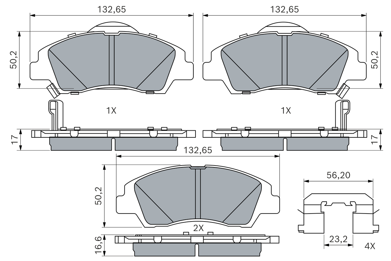 Bosch Remblokset 0 986 494 760