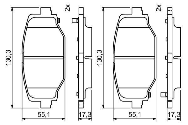 Bosch Remblokset 0 986 494 767