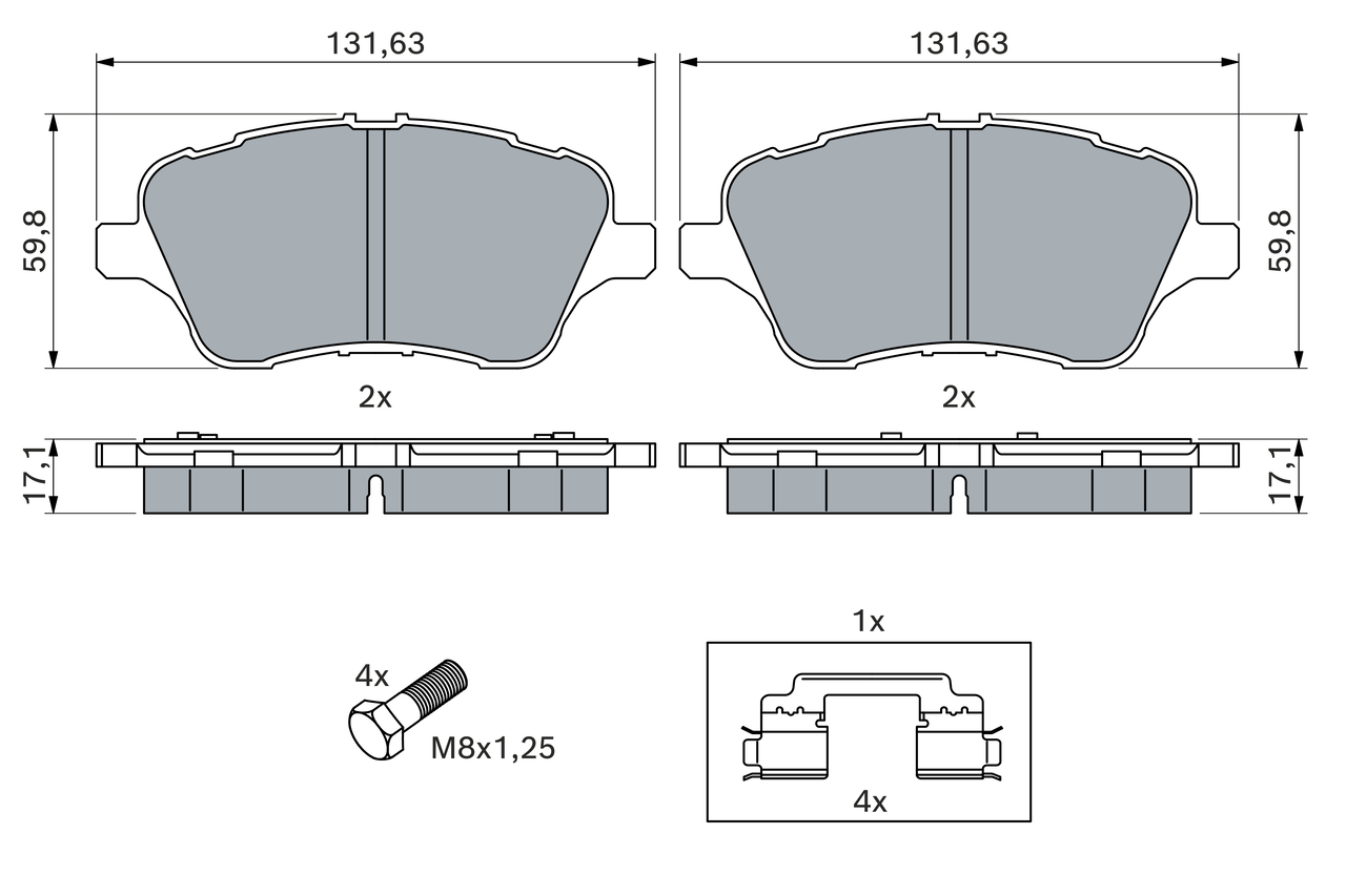 Bosch Remblokset 0 986 494 792