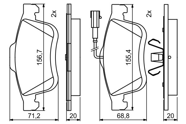 Bosch Remblokset 0 986 494 795