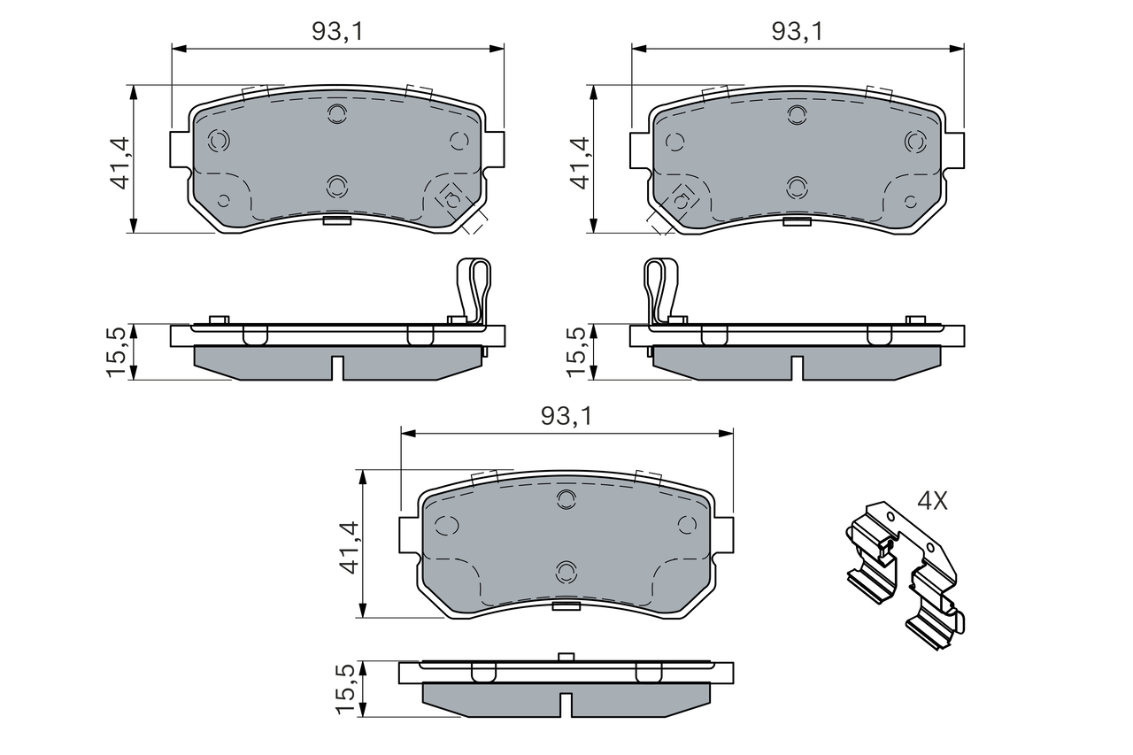 Bosch Remblokset 0 986 494 887