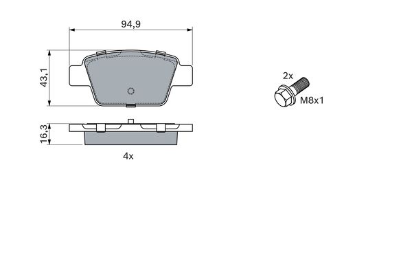 Bosch Remblokset 0 986 494 926