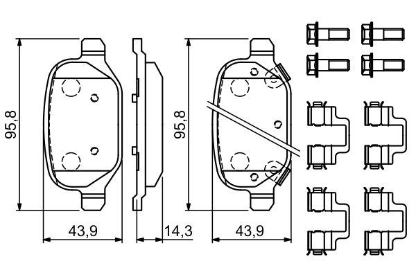 Bosch Remblokset 0 986 494 935