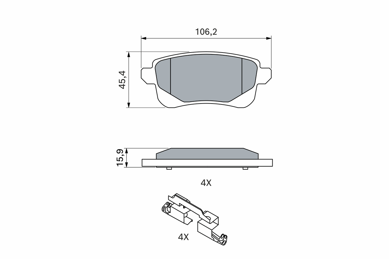 Bosch Remblokset 0 986 494 978