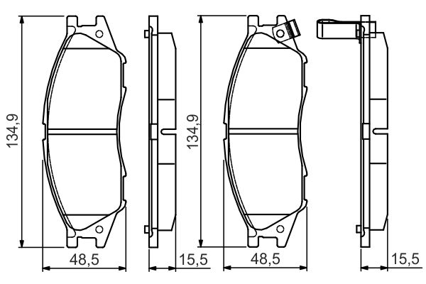 Bosch Remblokset 0 986 495 146