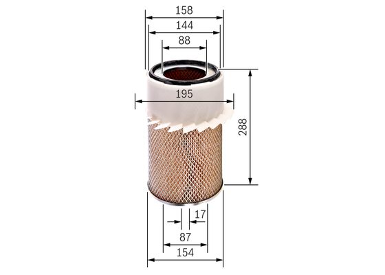 Bosch Luchtfilter 0 986 626 787