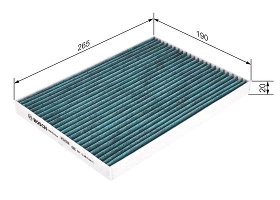 Bosch Interieurfilter 0 986 628 524