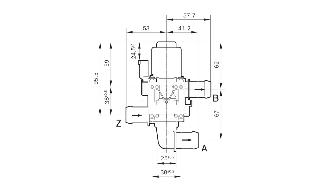 Bosch Kachelkraan /Koelvloeistof regelklep 1 147 412 202
