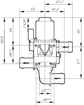 Bosch Kachelkraan /Koelvloeistof regelklep 1 147 412 207