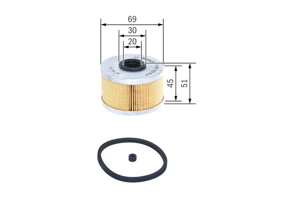 Bosch Brandstoffilter 1 457 429 657