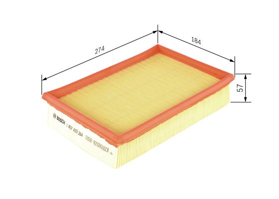 Bosch Luchtfilter 1 457 433 264
