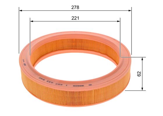 Bosch Luchtfilter 1 457 433 540