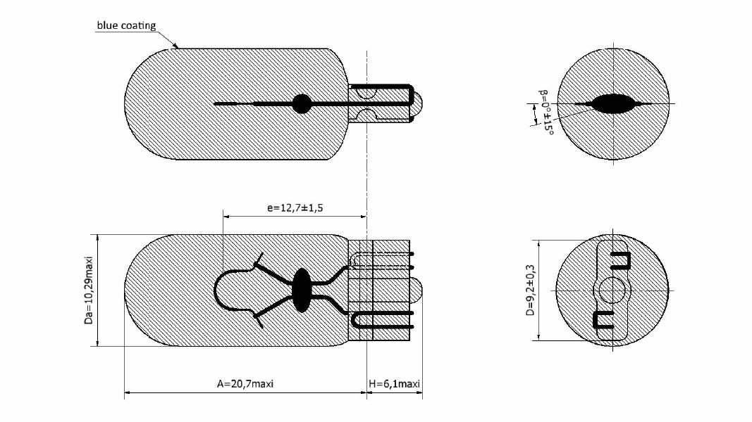 Bosch Gloeilamp, parkeer- / begrenzingslicht 1 987 301 098