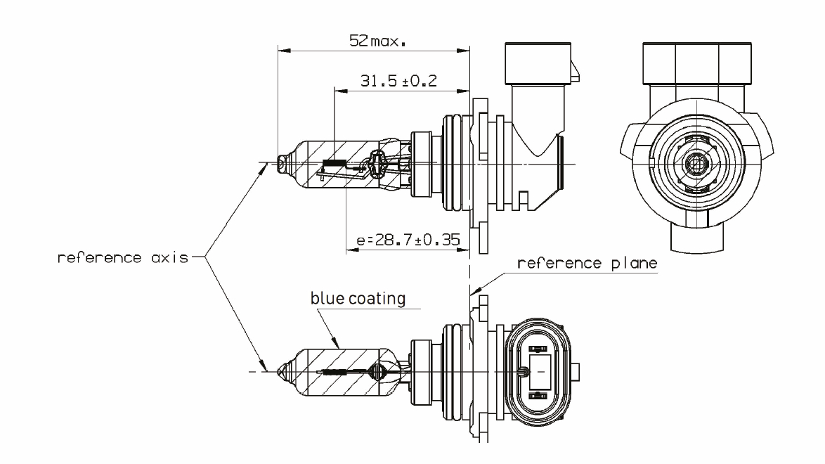 Bosch Gloeilamp, verstraler 1 987 301 155