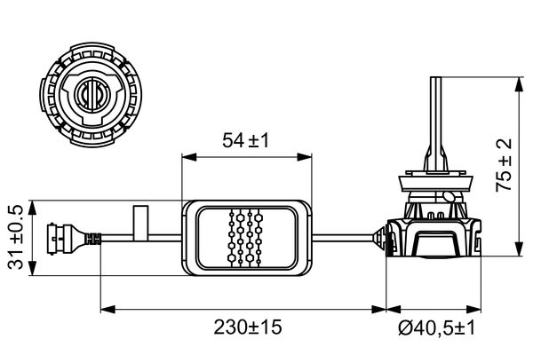 Bosch Gloeilamp, verstraler 1 987 301 558