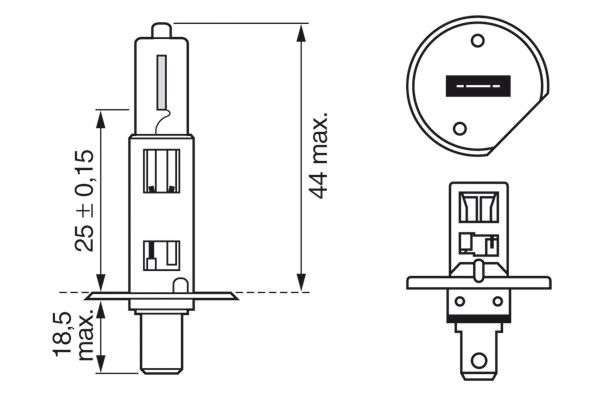 Bosch Gloeilamp, verstraler 1 987 301 011