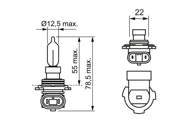 Bosch Gloeilamp, verstraler 1 987 302 026