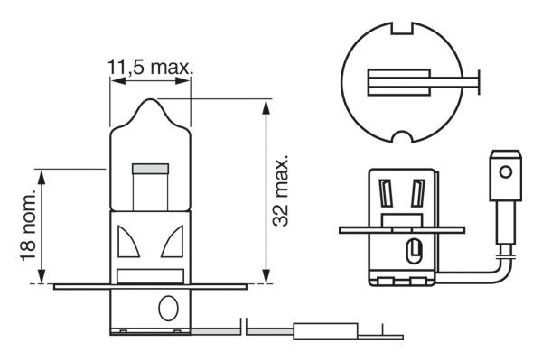 Bosch Gloeilamp, verstraler 1 987 302 031