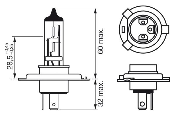 Bosch Gloeilamp, verstraler 1 987 301 152