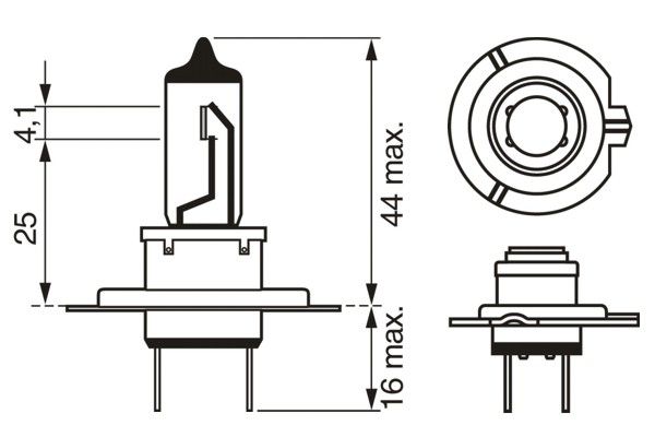 Bosch Gloeilamp, verstraler 1 987 301 012