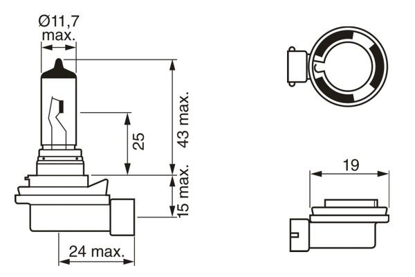 Bosch Gloeilamp, verstraler 1 987 302 081