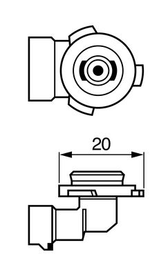 Bosch Gloeilamp, mistlamp 1 987 302 083