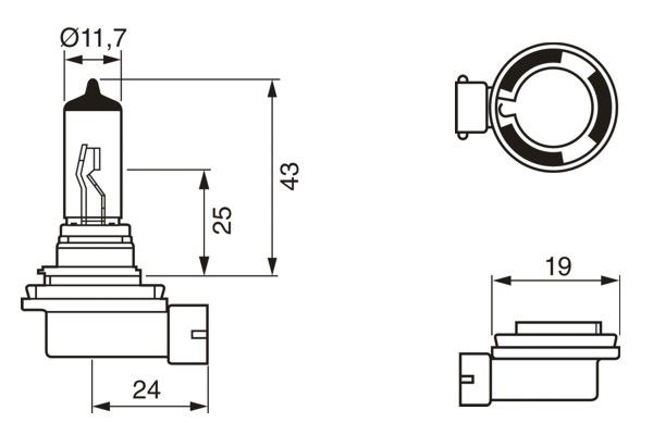 Bosch Gloeilamp, verstraler 1 987 302 084