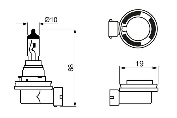 Bosch Gloeilamp, mistlamp 1 987 302 089