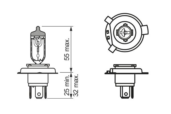 Bosch Gloeilamp, koplamp 1 987 302 104