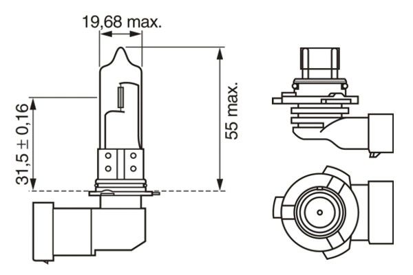 Bosch Gloeilamp, verstraler 1 987 301 062