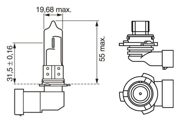 Bosch Gloeilamp, verstraler 1 987 302 153