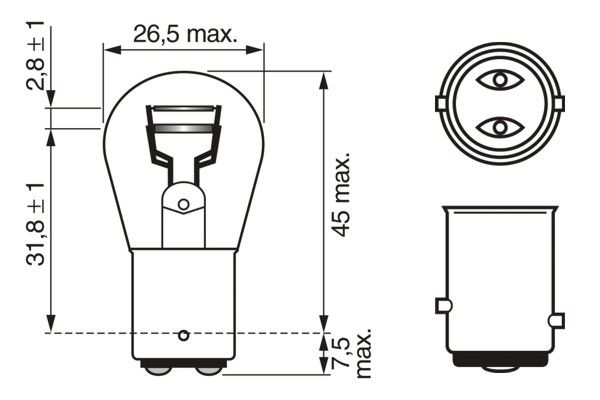 Bosch Gloeilamp, parkeer- / begrenzingslicht 1 987 301 055