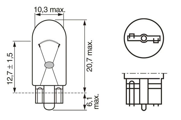 Bosch Gloeilamp, parkeer- / begrenzingslicht 1 987 301 026