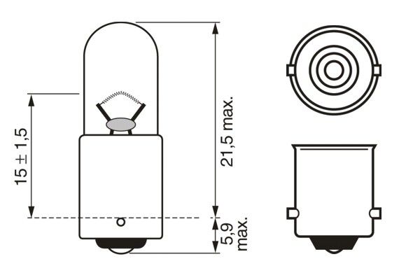 Bosch Gloeilamp, parkeer- / begrenzingslicht 1 987 302 512