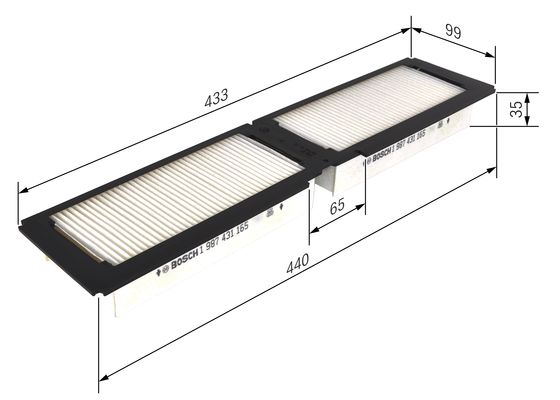 Bosch Interieurfilter 1 987 431 165