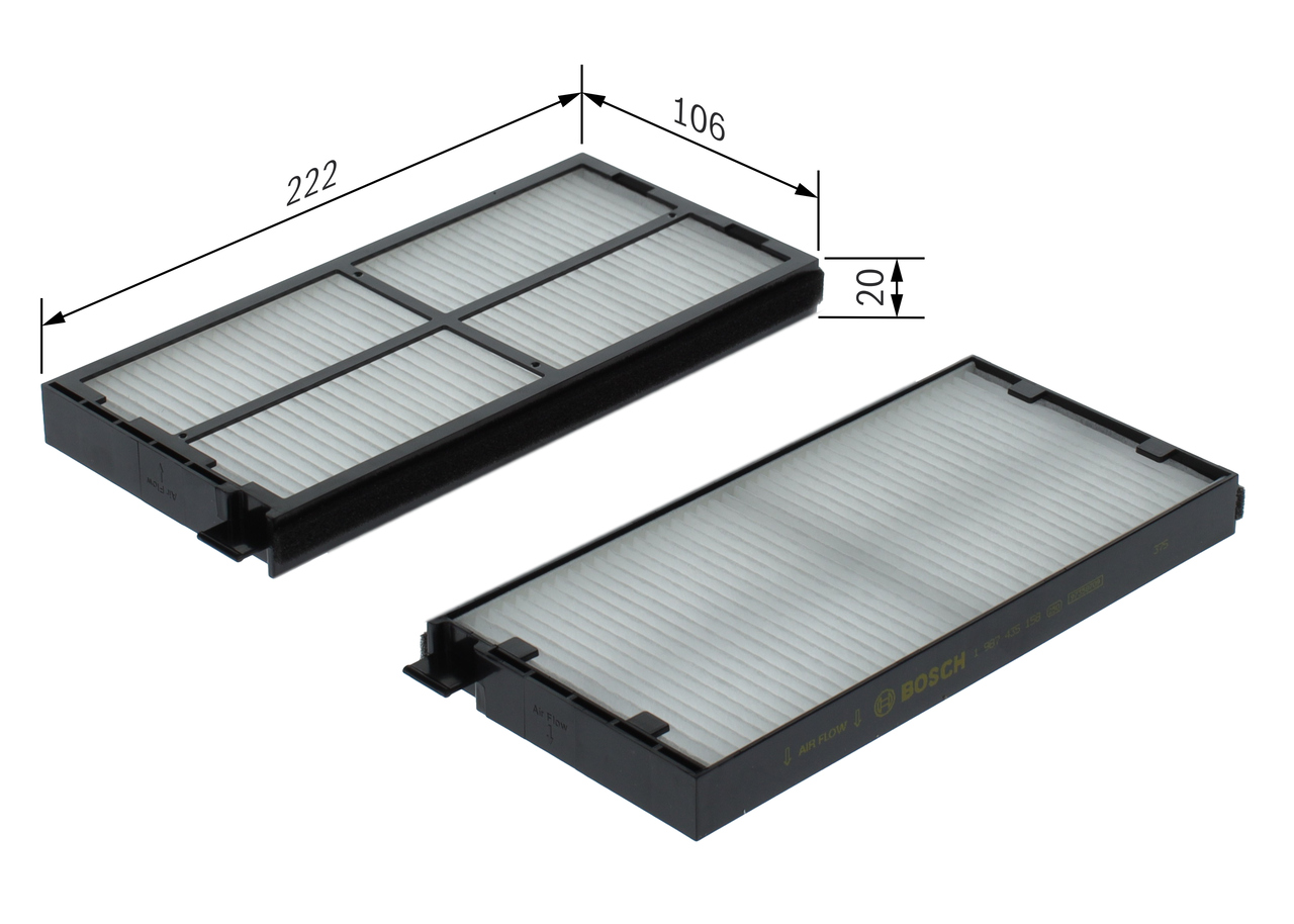 Bosch Interieurfilter 1 987 435 158
