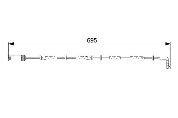 Slijtage indicator Bosch 1 987 473 050