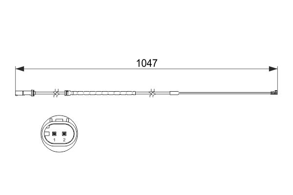 Slijtage indicator Bosch 1 987 473 512