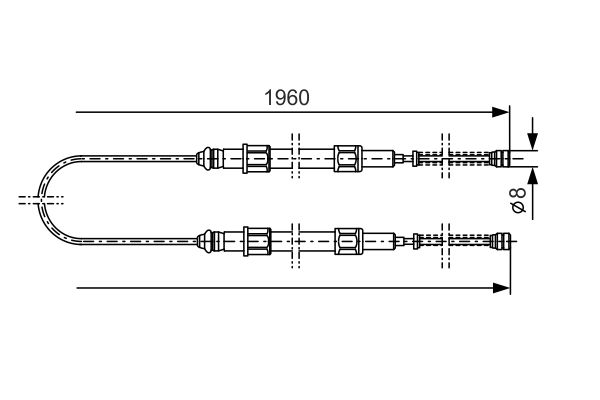 Handremkabel Bosch 1 987 477 002