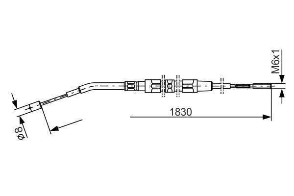 Handremkabel Bosch 1 987 477 008