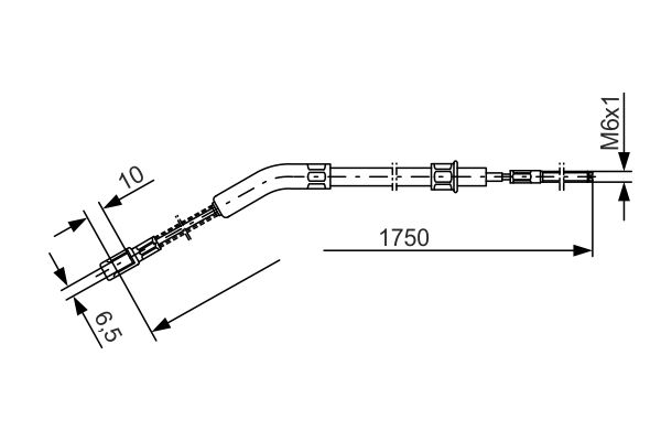 Bosch Handremkabel 1 987 477 036