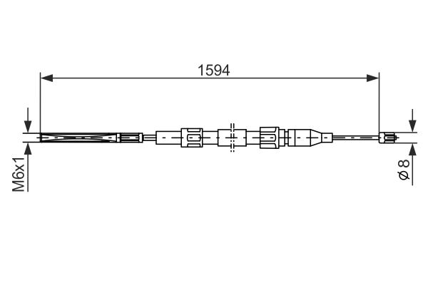 Bosch Handremkabel 1 987 477 042