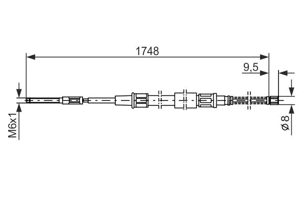 Handremkabel Bosch 1 987 477 046