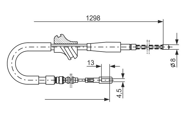 Bosch Handremkabel 1 987 477 054