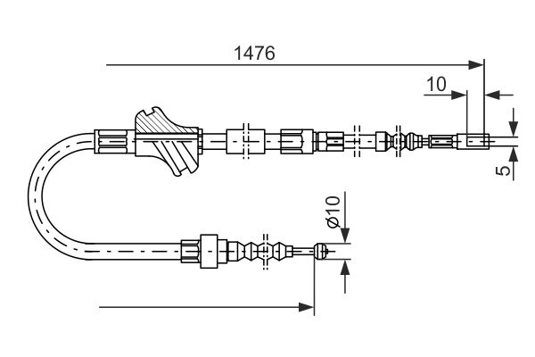 Bosch Handremkabel 1 987 477 064