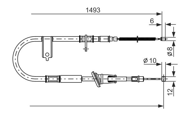 Bosch Handremkabel 1 987 477 066