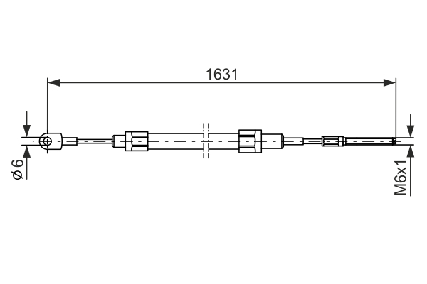 Bosch Handremkabel 1 987 477 067