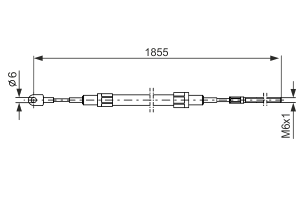 Bosch Handremkabel 1 987 477 074